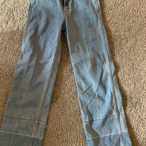 Rag and bone jeans tivoli Lou high rise cropped denim